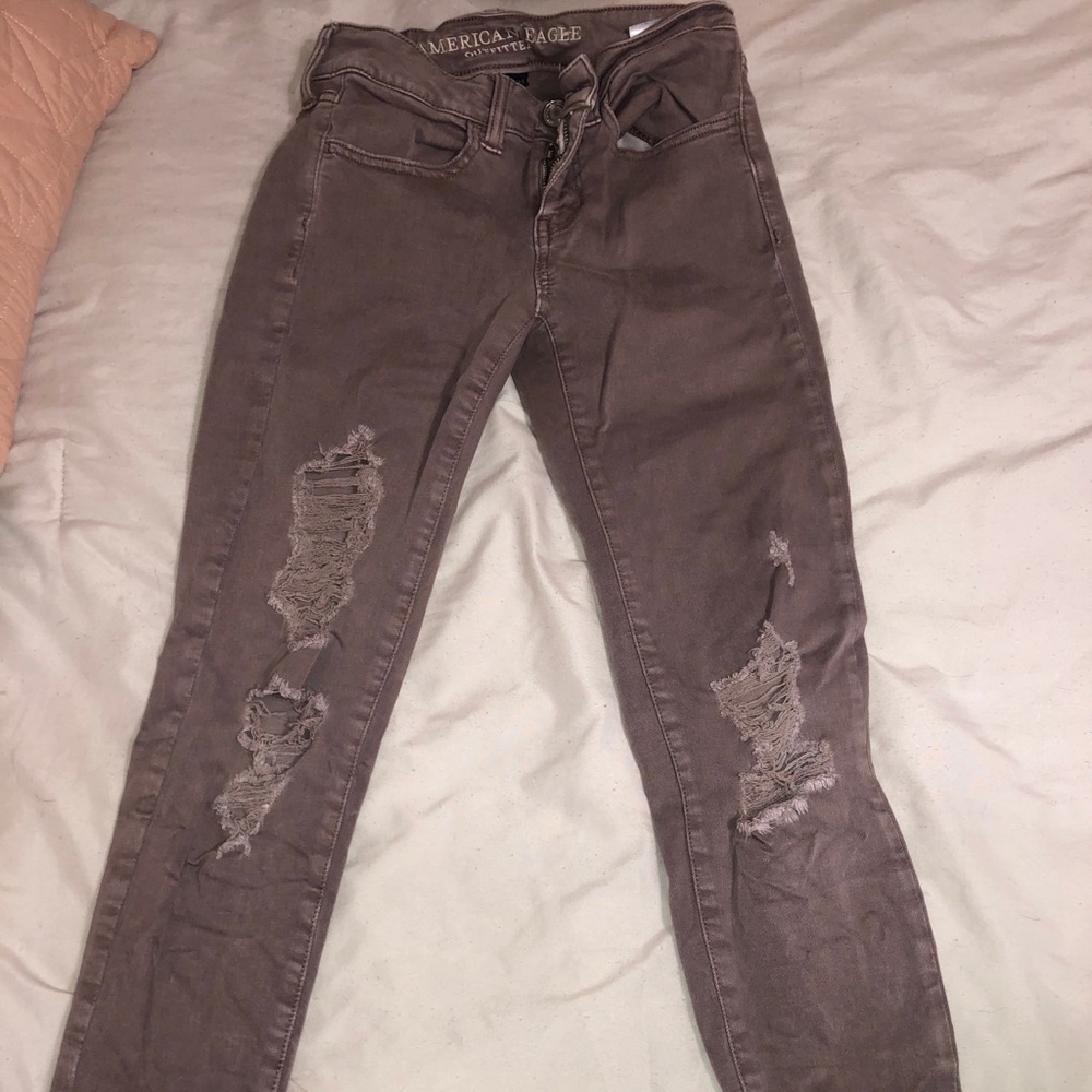 American Eagle ripped jeans